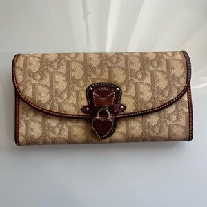 CHRISTIAN DIOR VINTAGE TROTTER LONG BIFOLD WALLET
